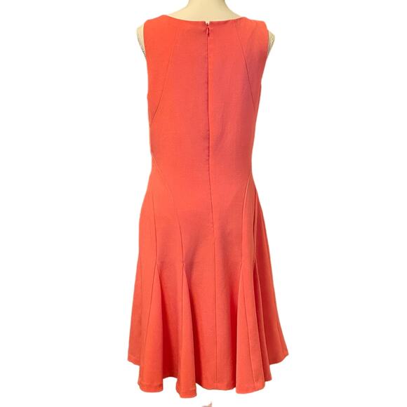 Lauren by Ralph Lauren Hot Pink Fit and Flare Body Con Sleeveless Dress size 10 - Picture 3 of 4